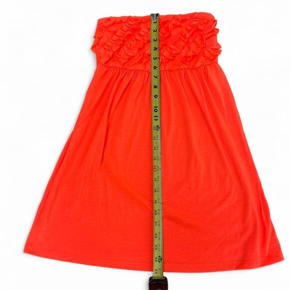 3/$15 Y2K cute Orange strapless blouse with elastic waistband ocean pacific 00s - Picture 5 of 7